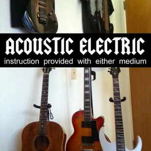 Acoustic or Electric guitar lessons
