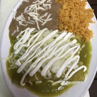 Green enchilada chicken