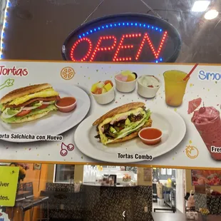 Breakfast sandwich &amp; torta