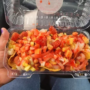 Tostilocos,  made to order ..Definitely recommend!