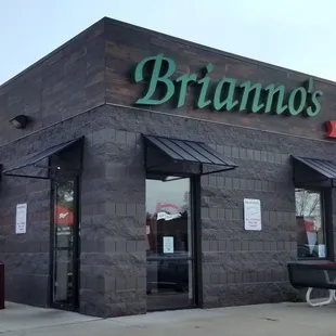 View from the parking lot.