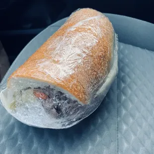 Chicago beef with hot peppers.  10/10.