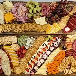 a variety of appetizers