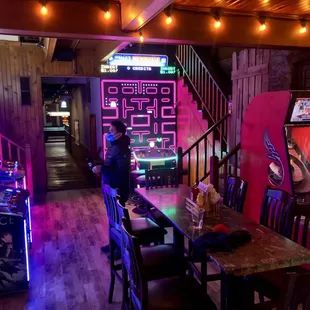 a man standing at a table