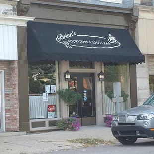 a car parked outside