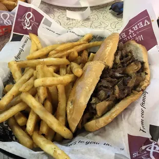 Half cheesesteak