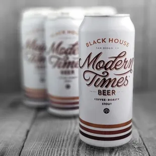 Black House Modern Times Beer, Coffee Roasty Stout , 4 Pack Cans