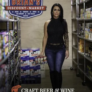 wide selection of crafted beer &amp; wine , check us out