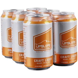 Upslope Brewing Co, Craft Lager, 6 Pack Cans