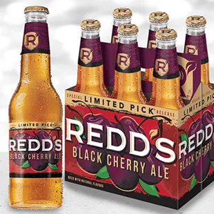 Redd&apos;s Black Cherry Ale, 6 Pack Bottles