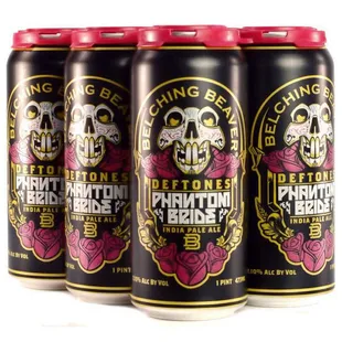 Belching Beaver, Deftones Phantom Bride IPA, 6 Pack Cans.