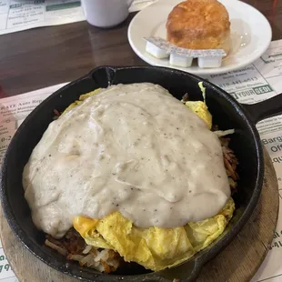 Country Skillet with Biscuit