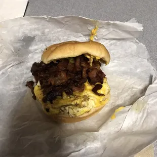 Finally tried breakfast here. 2 of these for $5!!