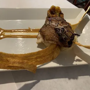 Grouper with plantains