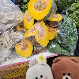 If you only want part of a kabocha squash...