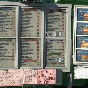 Drive Up menu as of 8/22/24