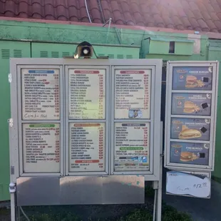 Handwritten prices on right.