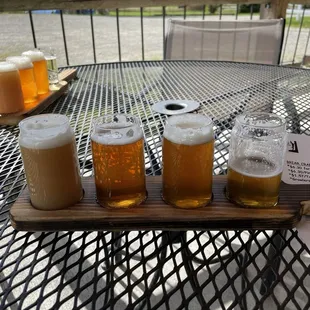 Beer flight.