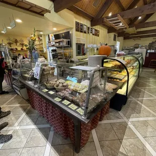 a display of pastries