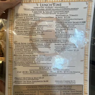 lunch menu 11/24