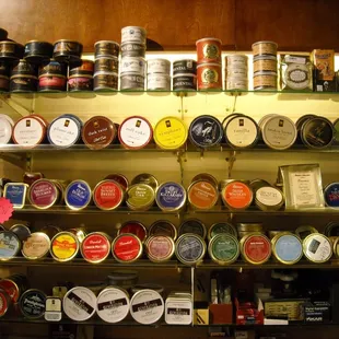 We have over 200 tinned tobaccos and even more bulk tobaccos!