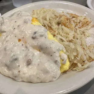Farmers Omelette w/ Hash Browns