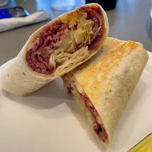 Reuben wrap.  Very nice.