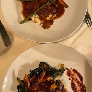 Bison tenderloin and land and sea