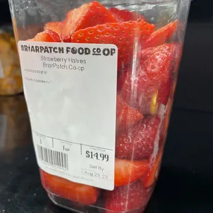 Come again?  Fortunately a basket of whole berries was more reasonable.