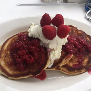 Raspberry Lemon Cream Pancakes