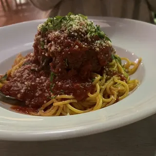 Spaghetti and Giant Meatball
