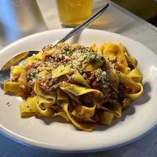 Pappardelle and Bolognese