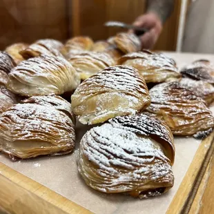 a tray of pastries