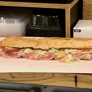 Italian sandwich. Enough for 2