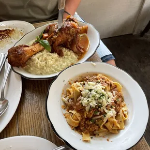 Lamb risotto special, Tagliatelle Bolognese