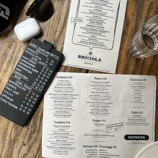 Menu (September 2024)