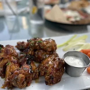 Honey Bourbon wings