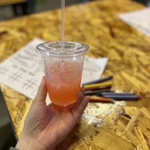 My kids got the Cherry Blast kids drink !