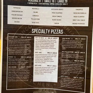 Menu May 2023