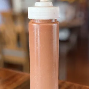 House made hot sauce.