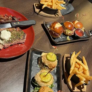 Wagyu slider and more.