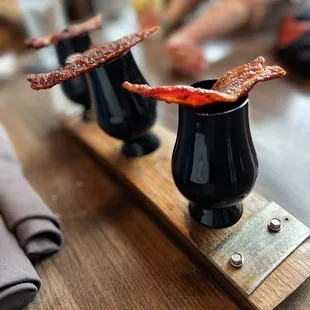 Bacon Bourbon Flight