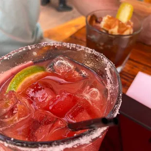Blood Orange Margarita and Smoked Old Fashioned