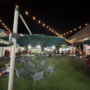 Outside chill and eat area