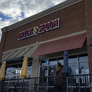 brick and spoon