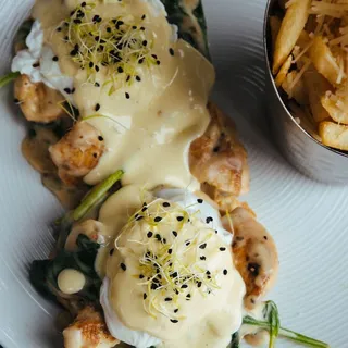 Chicken Florentine Benedict