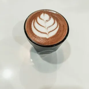 a cup of cappuccino