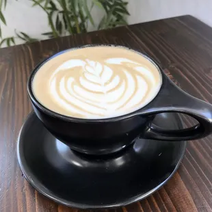 Maple sea salt latte