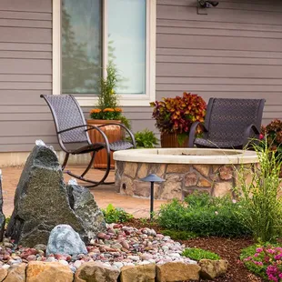 Patio paver and fire pit