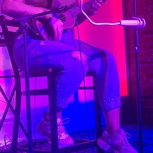 This woman played a few folk songs
